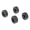 thumbnail image 4 of Rushawy 4 Pieces 1: 64 Wheels Simulation Model Car Wheels Tires with Round Rod Axles for Black, 4 of 9