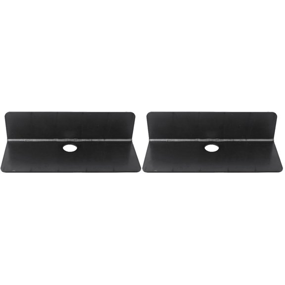 BRIGHTFUFU Hanging Storage Rack Black Simple Design Sundries Organizer 2Pcs