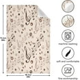 thumbnail image 3 of SKYSONIC 1 Pack Musical Music Note Kitchen Towels Soft Absorbent Dish Towels Reusable Tea Towels Set 28 x 18 Inch, 3 of 7