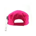 thumbnail image 3 of NYFASHION101 Fashionable Solid Color Unisex Adjustable Strap Cadet Cap, Hot Pink, 3 of 4