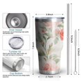 thumbnail image 6 of 30oz Pioneer Flower Tumblers Stainless Steel Tumbler with Lid and Straw,Vacuum Insulated Double Wall Travel Tumbler Cups Mug with Cleaning Brush for Coffee,Tea, 6 of 7