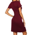 thumbnail image 4 of Avidlove Nursing Nightgowns 3 In 1 Maternity Gown Short Sleeve Breasfeeding Sleepwear Labor and Delivery Dress, 4 of 7