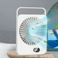 thumbnail image 6 of Dmlowu Desk Fan Ultra Quiet Powerful Portable Fan for Travel, Long Lasting Mini Cooling Fan for Office School Home, 5 Speed Rechargeable Standing Table Fan, 5x6.5 Inch, 6 of 8