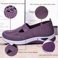 thumbnail image 6 of NOKIO Women’s Orthopedic Slip-On Sneakers Breathable Woven Walking Shoes Soft Foam Arch Support Hands-Free Design Lightweight Casual Footwear, 6 of 6