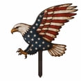 thumbnail image 2 of Eolstice American Flag Eagle Garden Stake, Independence Day Porch Decor Statue, Red White Blue Yard Art for 4th of July, Summer Outdoor Garden Decoration, 2 of 9