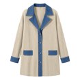 thumbnail image 3 of Zecgelong Stylish Two Tone Denim Outerwear For Girls Casual Warm Jacket With Comfortable Fit, 3 of 6