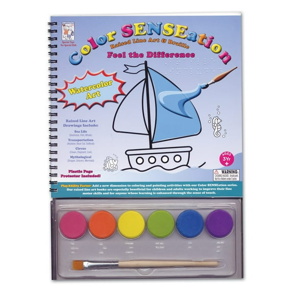 Raised Line and Braille Watercolor Art Set