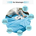 thumbnail image 7 of Four piece bedding set,Ice Blanket For All Season Lightweight Summer Cooler Quilt For Hot Sleepers And Night Cooler Comforter Double Cold Effect Blanket Cooler Fiber Soft Blanke, 7 of 7