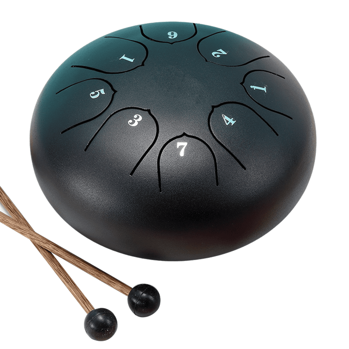 6Inch 8 Tone Hollow Drum Steel Tongue Drum Garden Rain Drum Steel Tongue Drum Outdoor Rain Drum Suitable for Beginners,D