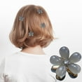 thumbnail image 5 of Pinza pequeña para el cabello con forma de flor, pinza lateral mini para el cabello con estilo y agarre., 5 of 5