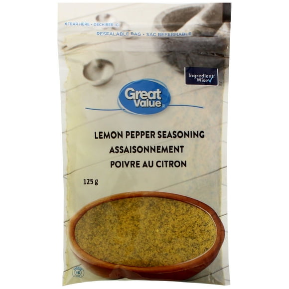Great Value Lemon Pepper Seasoning, 125 g