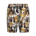 thumbnail image 4 of Wukai Cute Dog Men’s Short Pajama Pants With Pockets Soft Sleep Pj Shorts for Men-Medium, 4 of 6