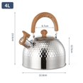 thumbnail image 2 of 2L 3L 4L Whistling Kettle Stainless Steel Perfect for Campers and Hikers, 2 of 9