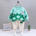thumbnail image 7 of Gerichy Toddler Baby Boy Clothes Fall Winter Outfits 6 12 18 24 Months 2T 3T 4T Long Sleeve Dinosaur Sweatshirts Tops+Pants Set 2 Piece, 7 of 7