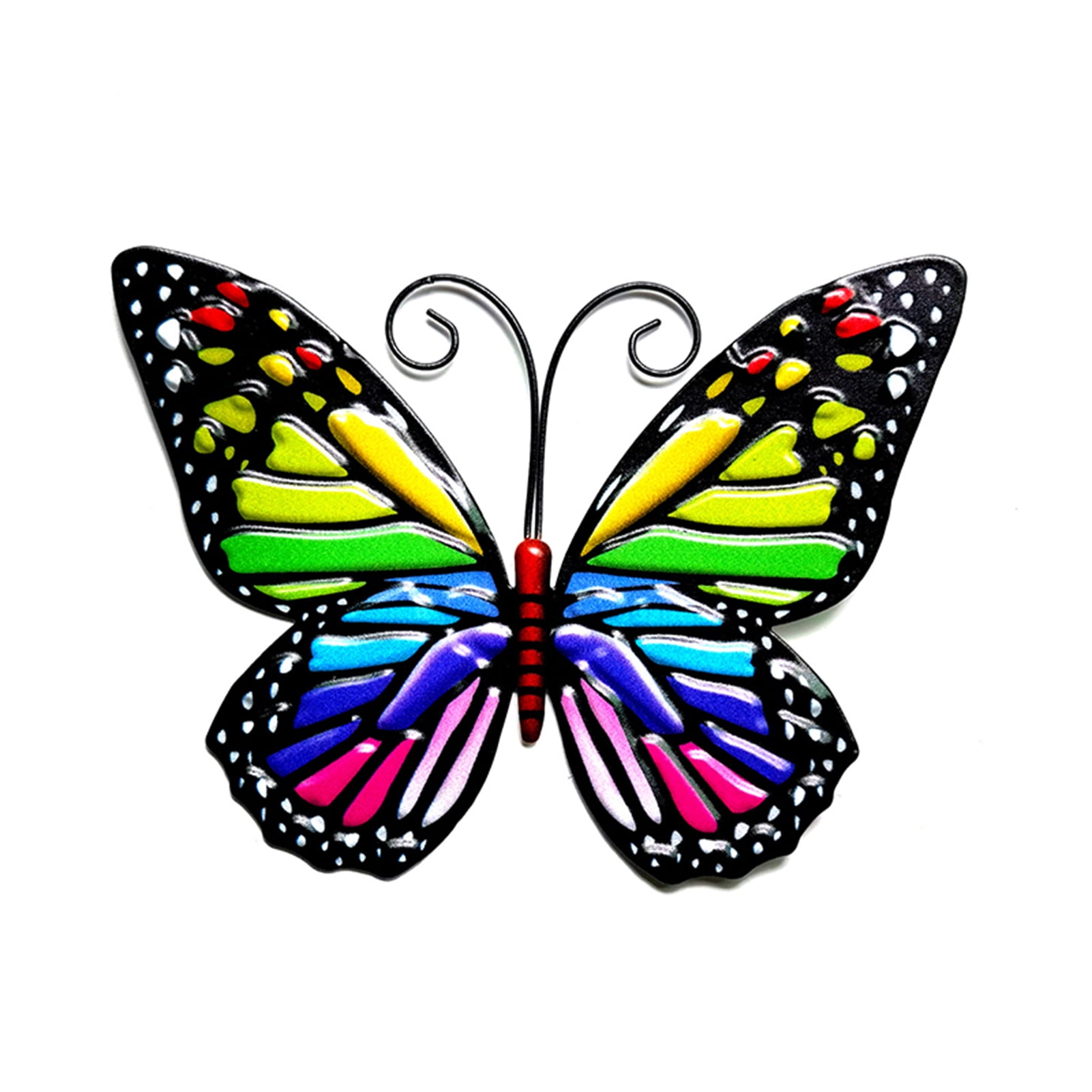 Wrought Iron Butterfly Wall Decor Simulation Insect Ornament Garden Art