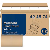 Multifold Hand Towel White, 3-Panel, 250 Towels per Pack, 16 Packs, Fits H2 Towel Dispensers