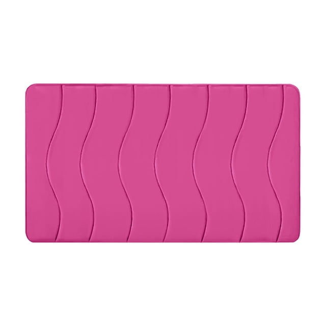 Vwrxbz Bathroom Rug Non-Slip Wavy Pattern Bath Mat Soft Water Absorbent hine Washable Floor Mat 40x60cm