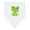 White and Black, variant on Inktastic Cute Frog, Green Frog, Frog Princess, Crown Baby Bandana Bib