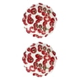 thumbnail image 1 of Juego 2 Bowl Galerias El Triunfo Ceramica Blanca Diseño Tomates Rojos 21.5 cm, 1 of 5