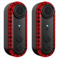 thumbnail image 1 of 2X Luz Trasera para Bicicleta con Cámara Grabadora 1080P HD, Visión de 150 Grados, Interconexión con Teléfono, Cámara de Visión Trasera Impermeable., 1 of 5