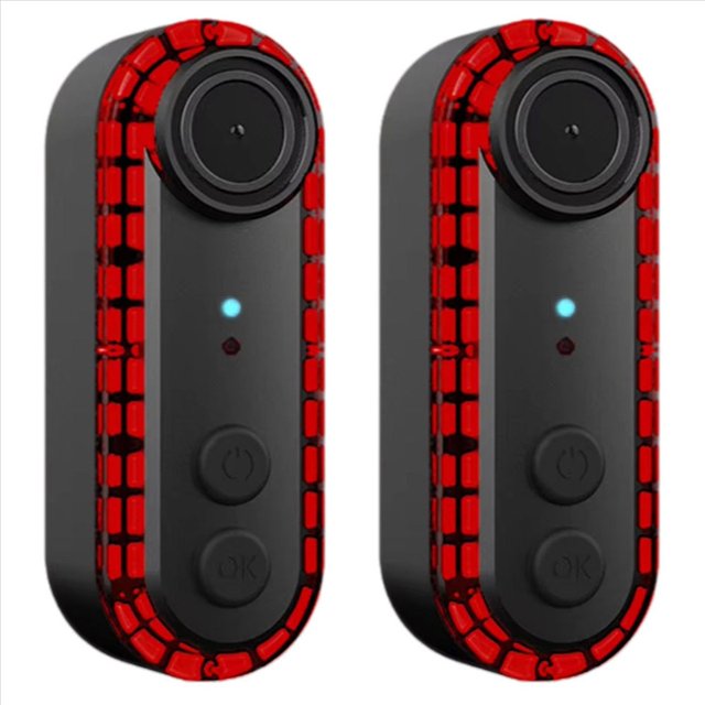 2X Luz Trasera para Bicicleta con Cámara Grabadora 1080P HD, Visión de 150 Grados, Interconexión con Teléfono, Cámara de Visión Trasera Impermeable.