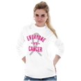 thumbnail image 4 of Battle Breast Cancer BCA Awareness Women Plus Size Long Sleeve Graphic Tee Brisco Brands 3X, 4 of 5
