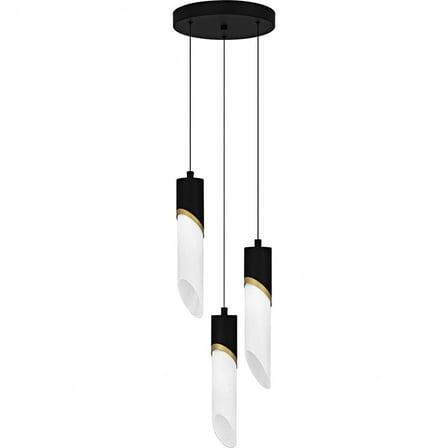 PCAYS1810MBK Quoizel Lighting Alys - 66W 3 LED Pendant-13.75 Inch Tall and 10 Inch Wide