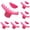 Pink 7PCS, variant on JHEHF Cake Arch GuideTool Cake Ruffle Markers Cake Decoration Tools Cake Pleat Markers for Beginners and Bakers Cake Decoration Supplies