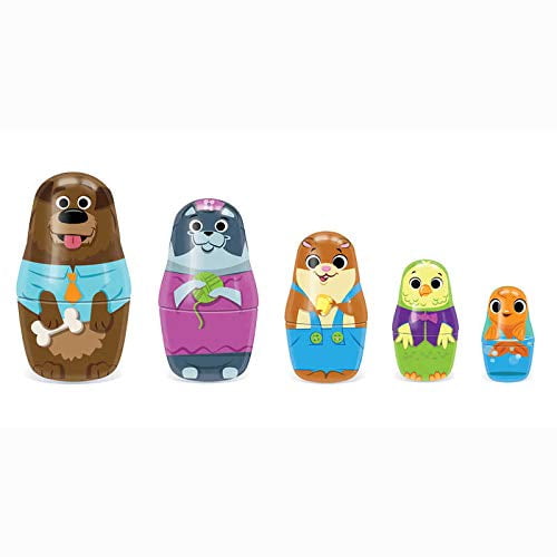Muñecas Matrioshka Schylling Little Classics Familia de Mascotas en Lata