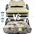 thumbnail image 5 of SEANATIVE Golf Cart Seat Covers for 2-Person Seats, Suitable for EZGO, Yamaha, Club Car and More, Scratch-resistant All Weather Golf Cart Accessory, Boho Dragonfly Flower Beige, 5 of 7
