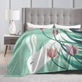 thumbnail image 4 of Super-Soft Rabbit, Resting Micro Fleece Blanket,Suitable for Sofa Blankets for Adults and Children, Bed Blankets 80"" x60, 4 of 5