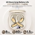 thumbnail image 3 of Open Ear Wireless Earbuds, Bluetooth 5.4 Wireless Earbuds, Hi-Fi Stereo over Ear Earphones with Earhooks, 60H Playtime & LED Digital Display, IPX7 Waterproof Earphones for Fitness, Cycling, Workout, 3 of 11