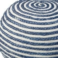 thumbnail image 6 of HomeRoots 517944 20 in. Blue Jute Ottoman, 6 of 7