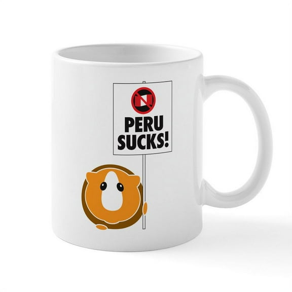 CafePress - Peru Sucks Mug - 11 oz Ceramic Mug - Novelty Coffee Tea Cup