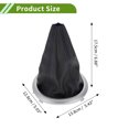 thumbnail image 4 of Cubierta de Bota de Palanca de Cambios Unique Bargains para Suzuki Swift 2005-2010 Tono Plateado Mate Negro Azul Cubierta de Pomo de Palanca de Cambios Cuero Sintético 1 Pc, 4 of 7