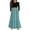 #A21-Light Blue, variant on Abcomgle Girls Maxi Dresses 10-12 Casual Patchwork Ruffle Long Sleeve Maxi Dress Plaid Crew Neck Sundresses Flowy Tiered Dresses with Pockets,9-10 Years Light Blue