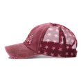 thumbnail image 5 of QSAWXQZ Women's Baseball Cap Independence Day Letter Embroidery Washed Distressed Adjustable Outdoor Casual Hat Free Size, 5 of 5