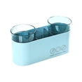 thumbnail image 1 of Conjunto de titulares de cepillos de cepillo de trigo Organizador de paja Copa de baño Encimera de baño Decoración de dientes Pasta de dientes Hogar para apartamento azul tipo 2 Vogacara HA028156-04, 1 of 7