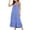Blue, variant on Aboser Womens Plaid Gingham Nightgowns Trendy Pleated Front Sleepwear Loose Round Neck Nightdress Comfy Soft Sleeveless Tank Sleep Shirts with Pockets