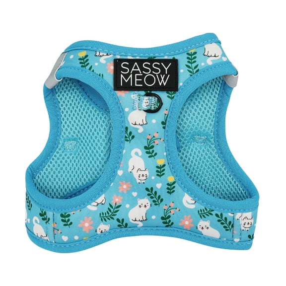 Sassy Meow Cat Step-In Harness M - Purrs & Petals