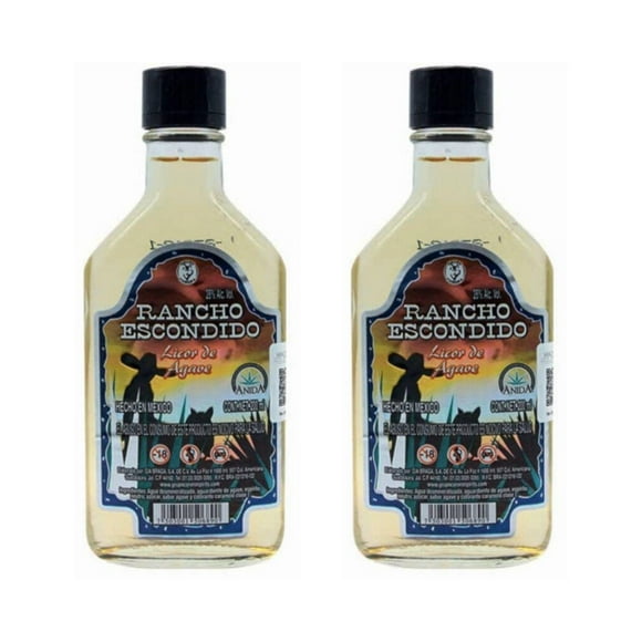 Pack de 2 Licor de Agave Rancho Escondido 200 ml