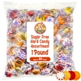 thumbnail image 2 of Sugar Free Hard Candy Assortment MDA05&nbsp;- 1 Pound Butterscotch, Lemon, Cinnamon, Peppermint Starlight Sugarfree Candy, Diabetic and Keto Friendly Zero Sugar Hard Candies, Individually Wrapped, 2 of 3