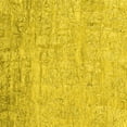 thumbnail image 1 of Ahgly Company Machine Washable Indoor Square Abstract Yellow Contemporary Area Rugs, 4' Square, 1 of 4