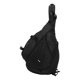 thumbnail image 4 of Bolso bandolera grande negro, mochila impermeable con bandolera, bolso de pecho para deportes al aire libre de tela Oxford para hombres y mujeres, 4 of 5