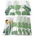 thumbnail image 2 of Tropical Plants Monstera Table Runner Home Wedding Table Flag Mat Table Centerpieces Decoration Party Dining Long Tablecloth, 2 of 6