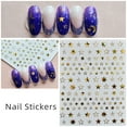 thumbnail image 3 of Nail Stickers DIY Wild Stamping English Star Nail Decals for Home Decoration and Nail Salon Use, 3 of 7