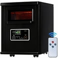 thumbnail image 5 of Gymax Remote Control 1500W Electric Heater Portable Infrared Space Heating Machine w/ LED display Black, 5 of 6