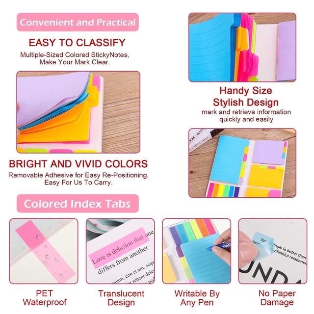 Xingzhi Wide Application Versatile Notes Book For Every Occasion Highlight Mark Paper Pad Sticky Notes 1Set