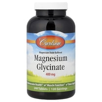 Carlson Magnesium Glycinate, 240 Tablets (200 mg per Tablet)