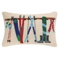 thumbnail image 1 of Peking Handicraft 31HRS295C22OB 14 x 22 in. Winter Rack Poly Filled Hook Pillow, 1 of 1